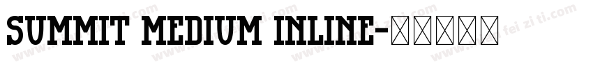 Summit Medium Inline字体转换